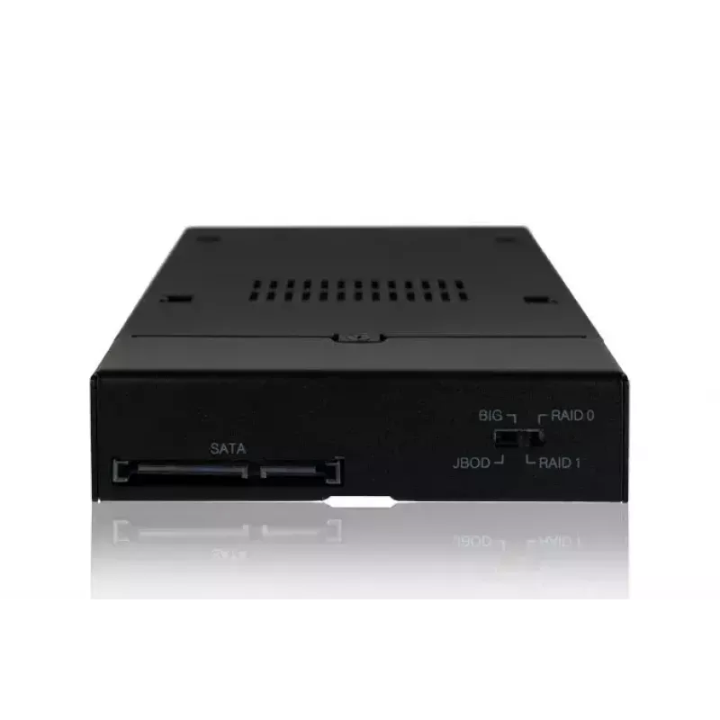 Icy Dock ToughArmor MB992SKR-B – išorinis 3,5 inch lizdo korpusas dviem 2,5 inch SSD/HDD su aparatiniu RAID