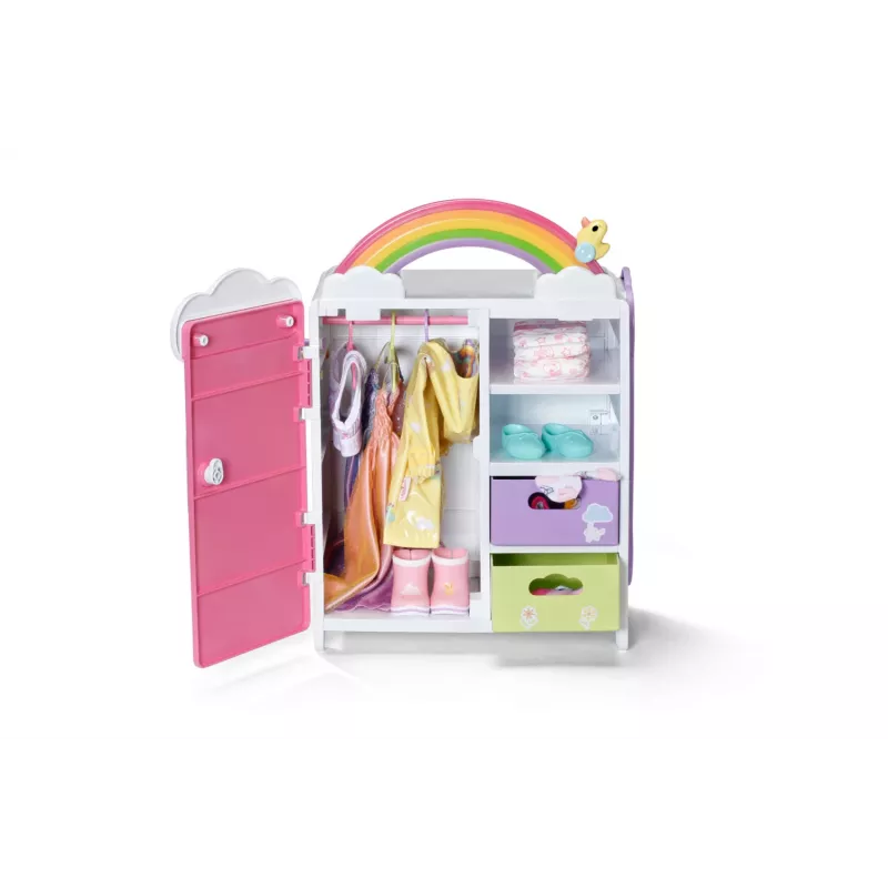 BABY born Rainbow Wardrobe lėlių spinta su šviesos efektais