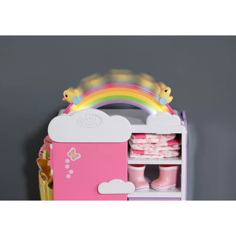 BABY born Rainbow Wardrobe lėlių spinta su šviesos efektais