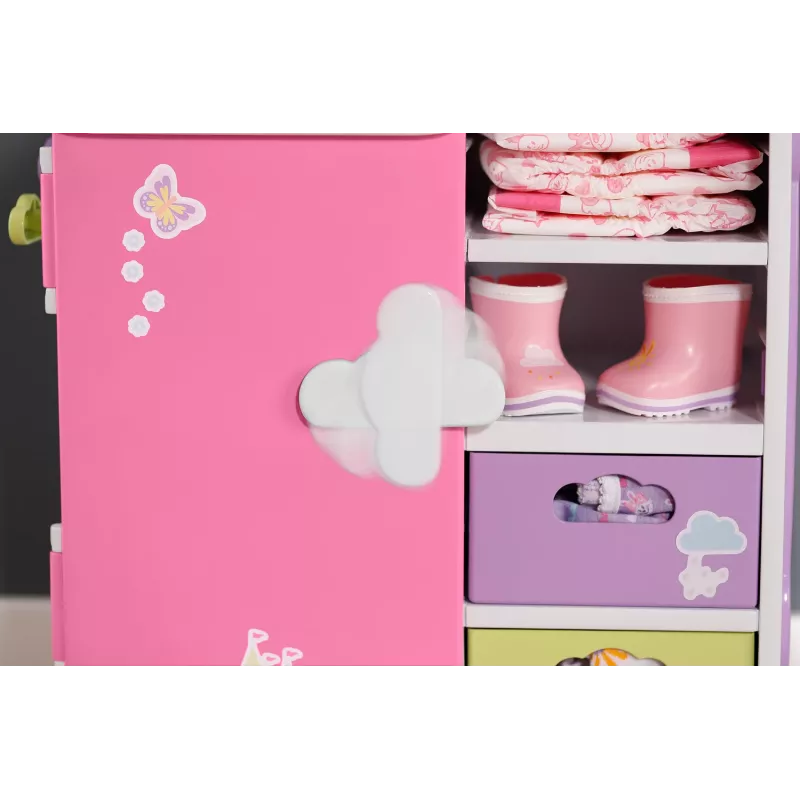 BABY born Rainbow Wardrobe lėlių spinta su šviesos efektais