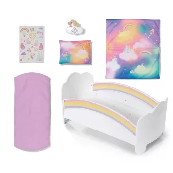 Lovytė lėlei ZAPF creation BABY born Rainbow Bed 835999 43 cm lėlėms