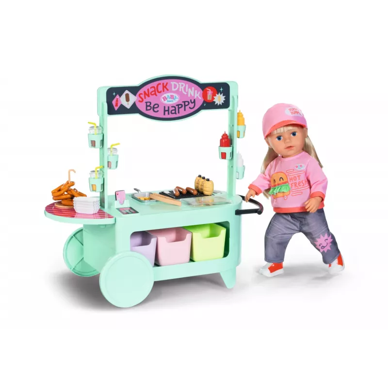 Priedų rinkinys BABY born lėlei Zapf Creation – Užkandžių kioskas modelis 835883