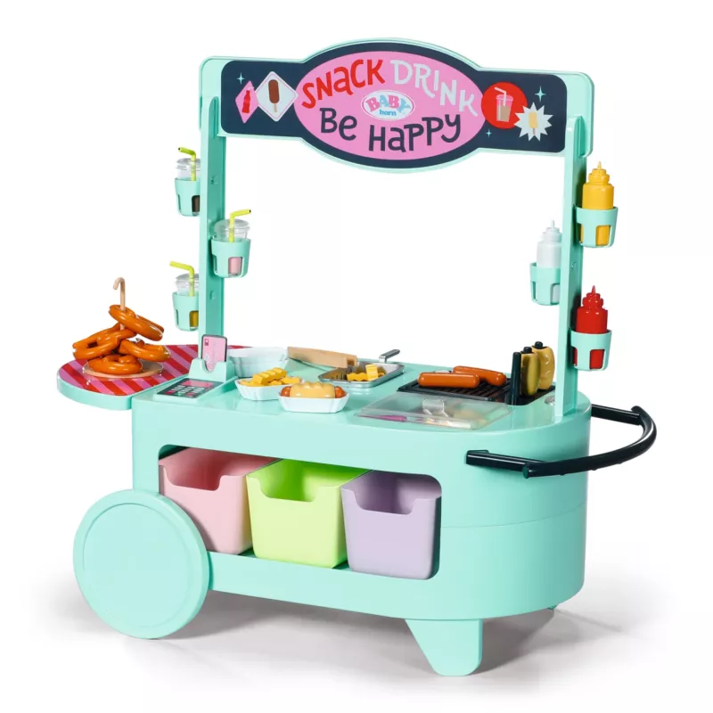 Priedų rinkinys BABY born lėlei Zapf Creation – Užkandžių kioskas modelis 835883