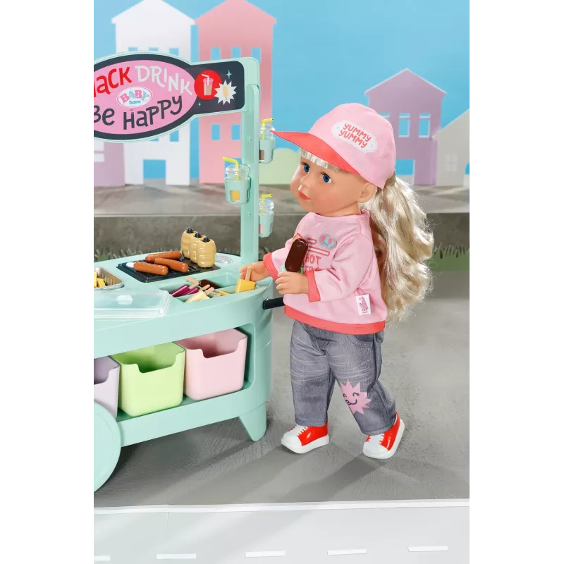 Priedų rinkinys BABY born lėlei Zapf Creation – Užkandžių kioskas modelis 835883