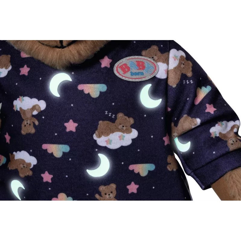 BABY born Teddy's Romper Glow in the Dark – pižama lėlei, švytinti tamsoje
