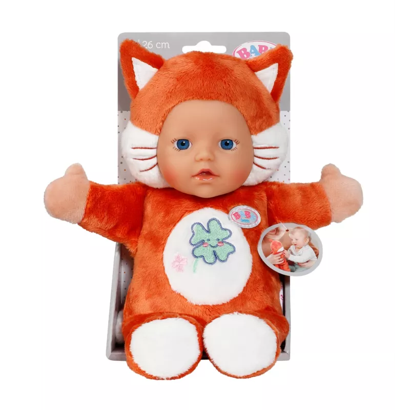 Lėlė kūdikis BABY born for babies Lapė 26 cm, mergaitė, berniukas/mergaitė, 260 mm, įvairiaspalvė