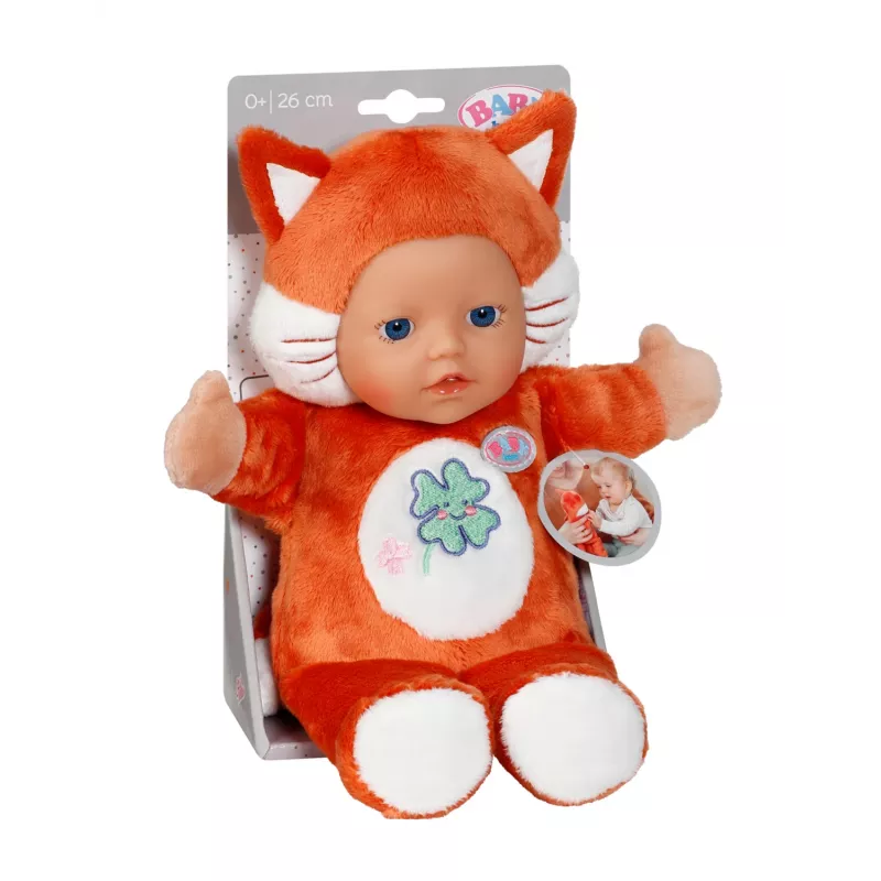 Lėlė kūdikis BABY born for babies Lapė 26 cm, mergaitė, berniukas/mergaitė, 260 mm, įvairiaspalvė