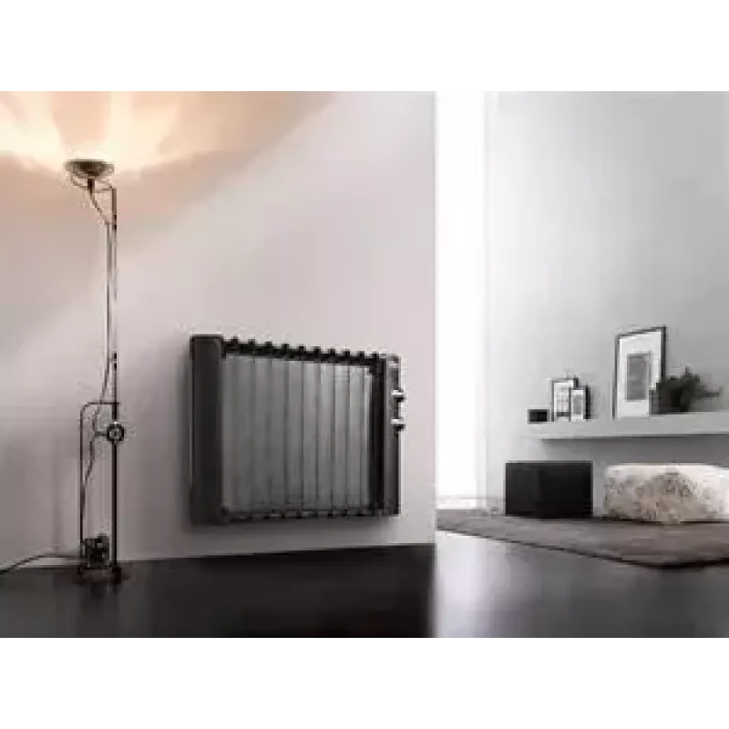 De’Longhi HMP 1000 konvekcinis radiatorius su žėručio elementu, 1000 W, juodas, grindų statymui, iki 60 m³