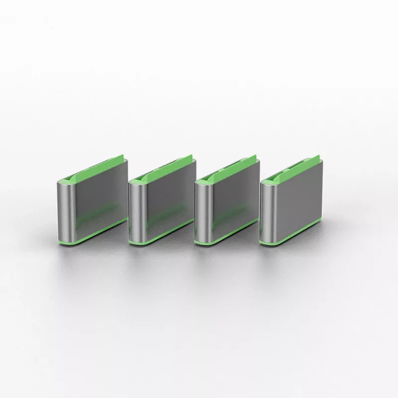 USB Type C prievado blokavimo raktas Lindy, 4 vnt., žalia