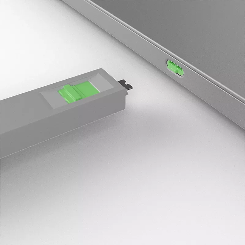 USB Type C prievado blokavimo raktas Lindy, 4 vnt., žalia