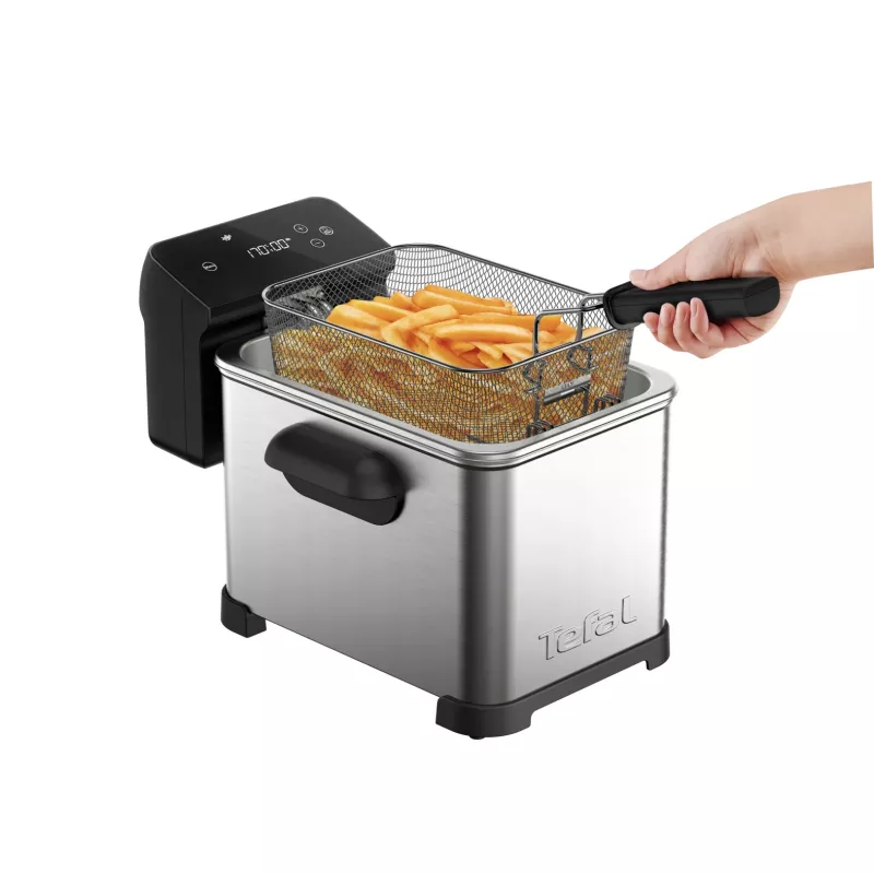 Tefal Family Pro FR507D vienkartinė 4 L 2400 W gruzdintuvė, nerūdijantis plienas