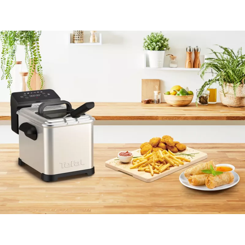 Tefal Family Pro FR507D vienkartinė 4 L 2400 W gruzdintuvė, nerūdijantis plienas
