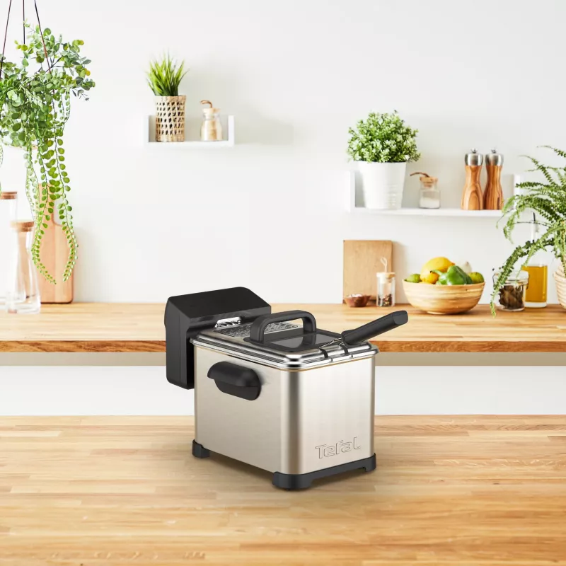 Tefal Family Pro FR507D vienkartinė 4 L 2400 W gruzdintuvė, nerūdijantis plienas
