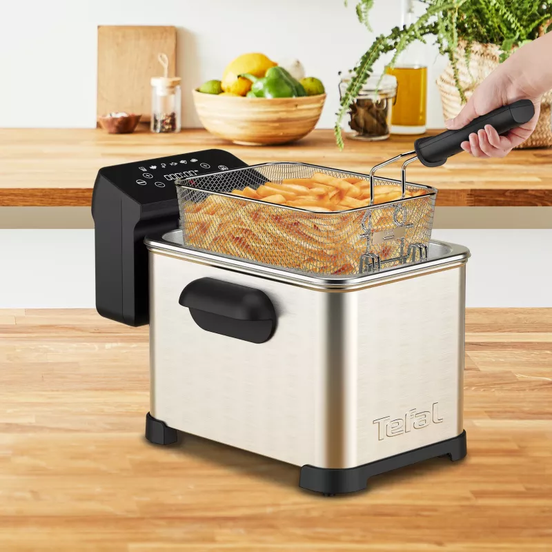 Tefal Family Pro FR507D vienkartinė 4 L 2400 W gruzdintuvė, nerūdijantis plienas