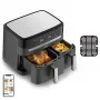 Tefal Dual Easy Fry & Grill EY905B Dviguba 8,3 L 2700 W Karšto oro gruzdintuvė Pilka