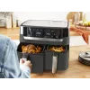 Tefal Dual Easy Fry & Grill EY905B Dviguba 8,3 L 2700 W Karšto oro gruzdintuvė Pilka