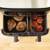 Tefal Dual Easy Fry & Grill EY905B Dviguba 8,3 L 2700 W Karšto oro gruzdintuvė Pilka