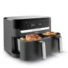 Tefal Dual Easy Fry & Grill EY905B Dviguba 8,3 L 2700 W Karšto oro gruzdintuvė Pilka