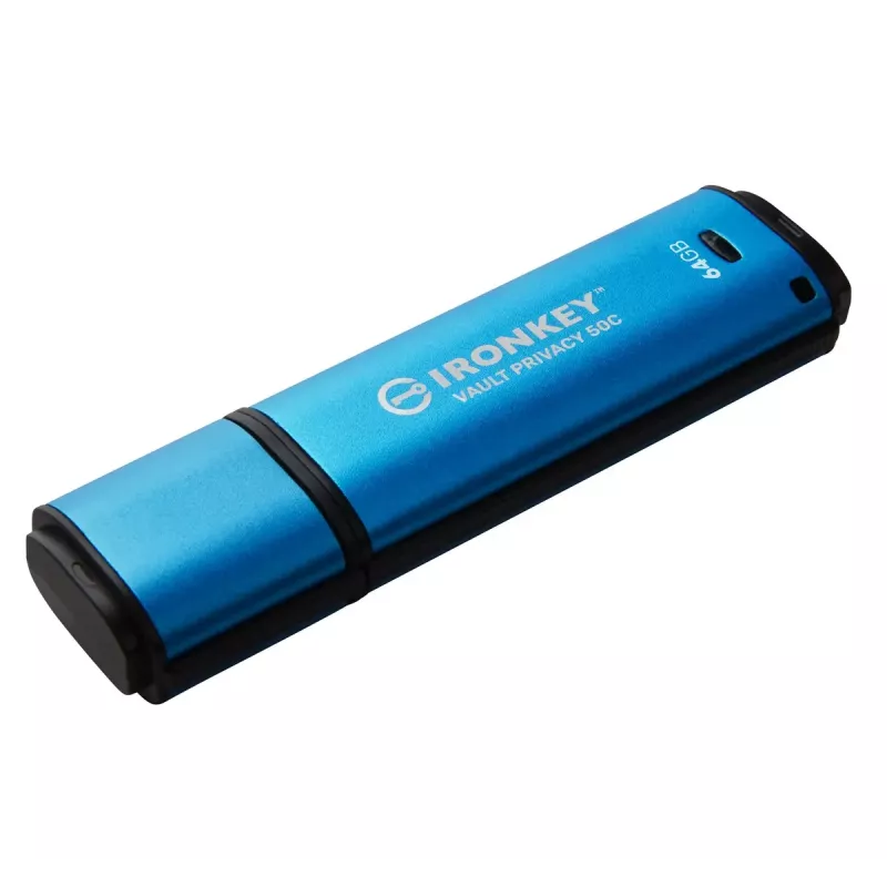 Kingston Technology IronKey 64GB USB-C Vault Privacy 50C AES-256 šifruotas, FIPS 197