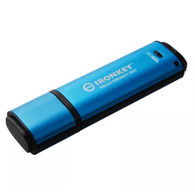 Kingston Technology IronKey 128GB USB-C Vault Privacy 50C AES-256 šifruotas, FIPS 197