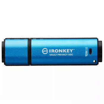 Kingston Technology IronKey 128GB USB-C Vault Privacy 50C AES-256 šifruotas, FIPS 197
