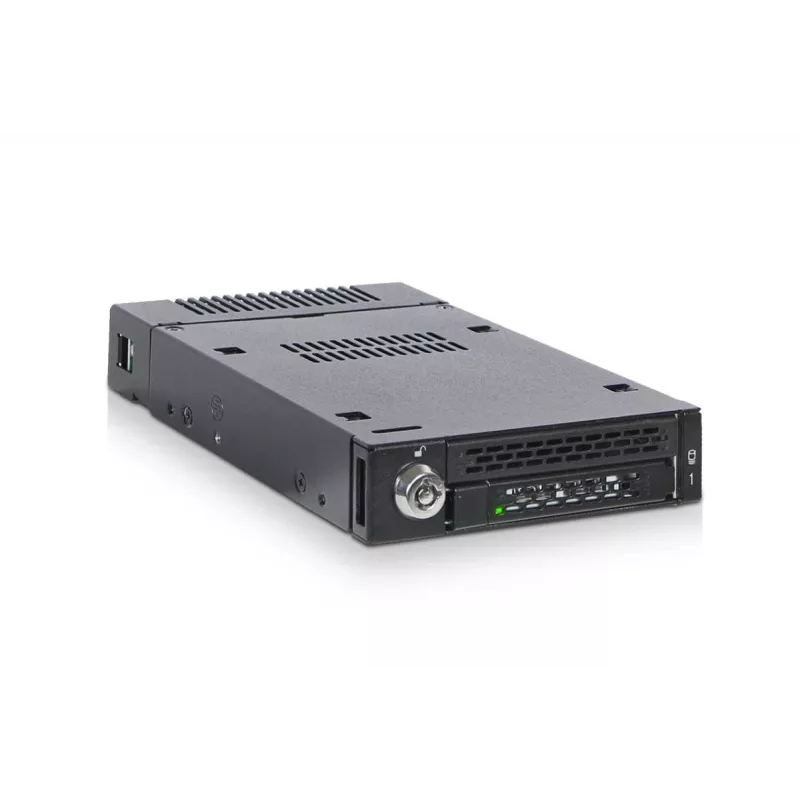 ICY DOCK ToughArmor MB833M2K-B – Mobilus krepšelis M.2 NVMe į 3,5 colio lizdą su raktu