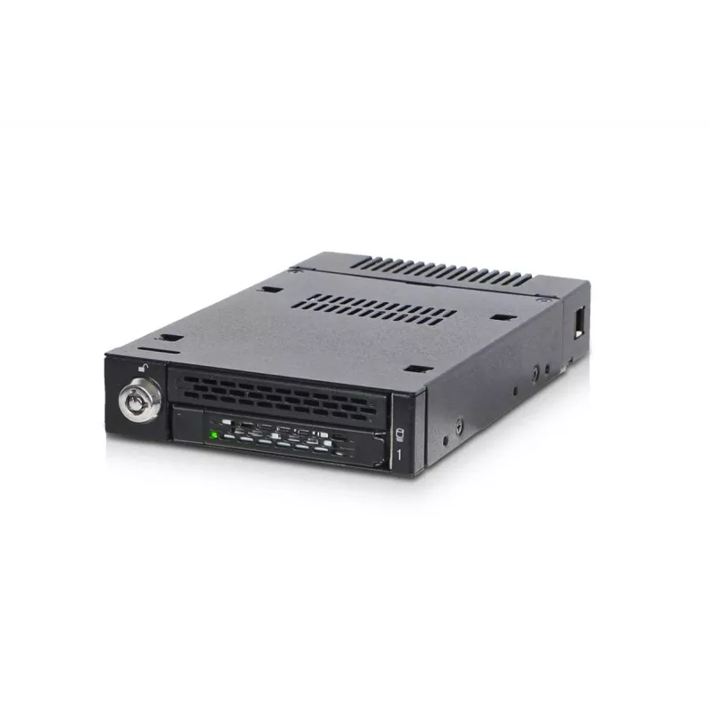 ICY DOCK ToughArmor MB833M2K-B – Mobilus krepšelis M.2 NVMe į 3,5 colio lizdą su raktu