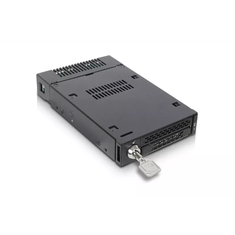ICY DOCK ToughArmor MB833M2K-B – Mobilus krepšelis M.2 NVMe į 3,5 colio lizdą su raktu