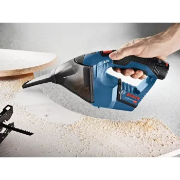 Bosch GAS 12V Professional belaidis dulkių siurblys juoda, mėlyna, raudona be maišelio