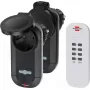 Brennenstuhl Comfort-Line RC CE1 0201 nuotoliniu būdu valdomų lizdų rinkinys, 2 lizdai su pulteliu, IP44, juodas