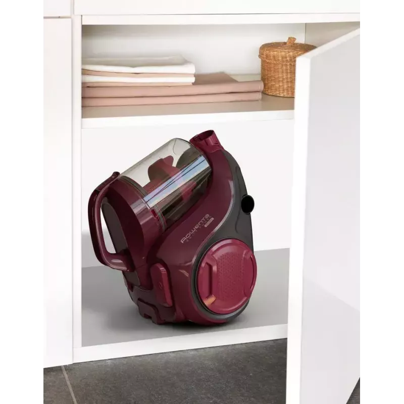 Cikloninis dulkių siurblys ROWENTA Swift Power RO2933 — 750 W, be maišelio, bordo/juodas, 4,87 kg