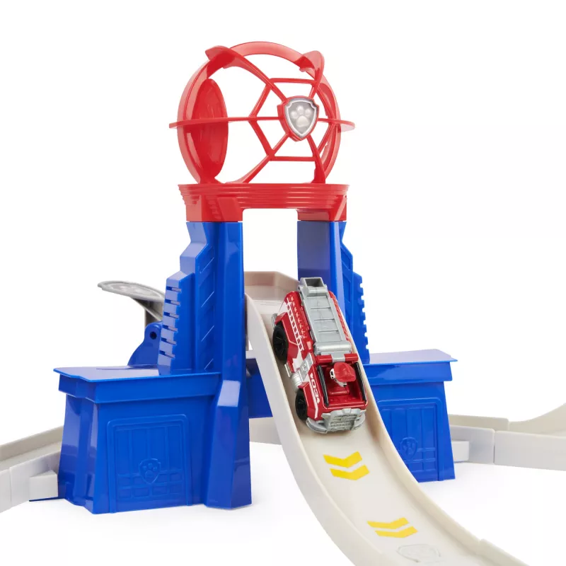 PAW Patrol True Metal Total City Rescue Movie Track Set su išskirtiniu Marshall automobiliu, 1:55, žaislai vaikams nuo 3 metų