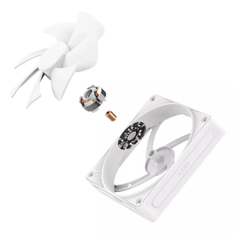 NZXT F120p 120mm baltas ventiliatorius su statiniu slėgiu