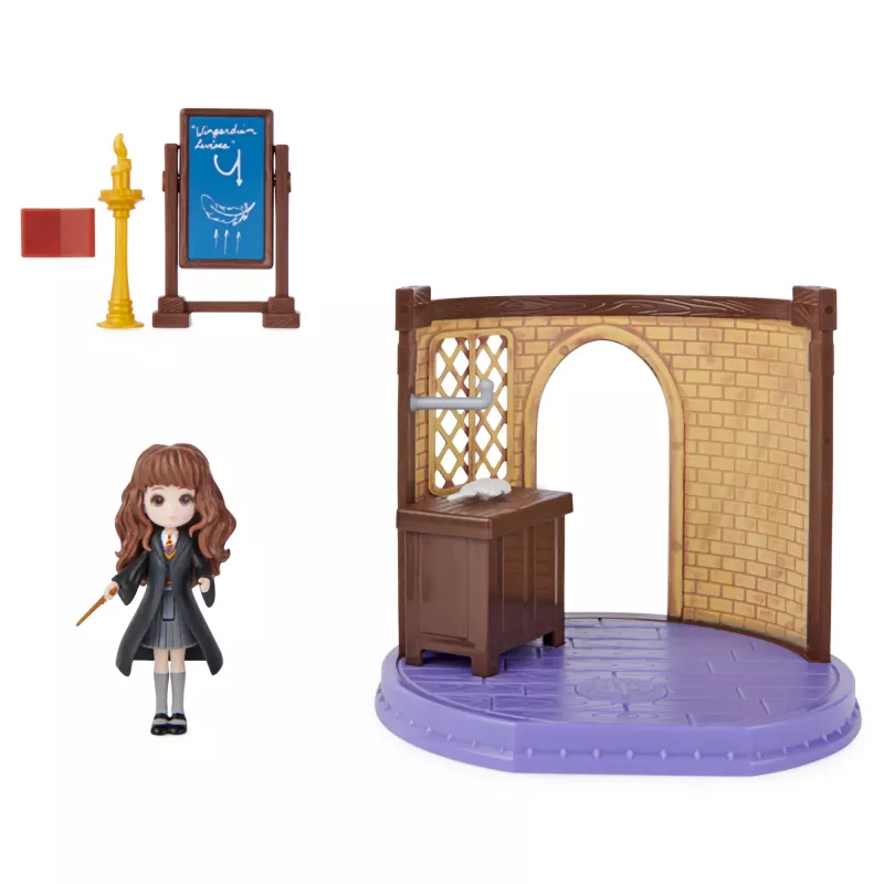 Wizarding World Harry Potter Magical Minis Kerų Klasė su Išskirtine Hermiona Įkrūkė Figūrėle ir Priedais, Žaislas Vaikams nuo 5 metų