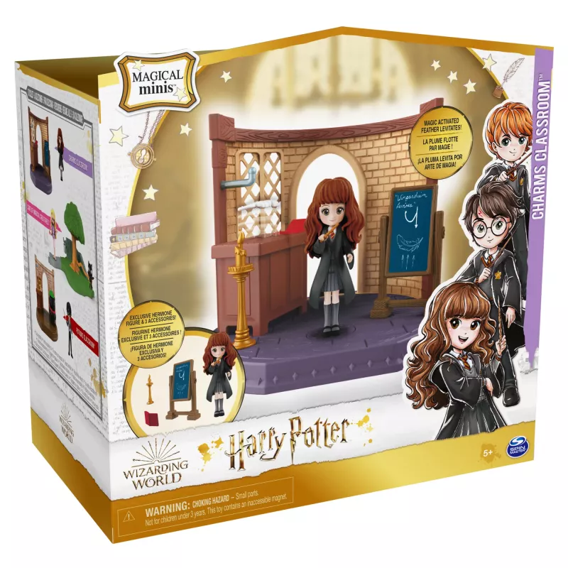 Wizarding World Harry Potter Magical Minis Kerų Klasė su Išskirtine Hermiona Įkrūkė Figūrėle ir Priedais, Žaislas Vaikams nuo 5 metų