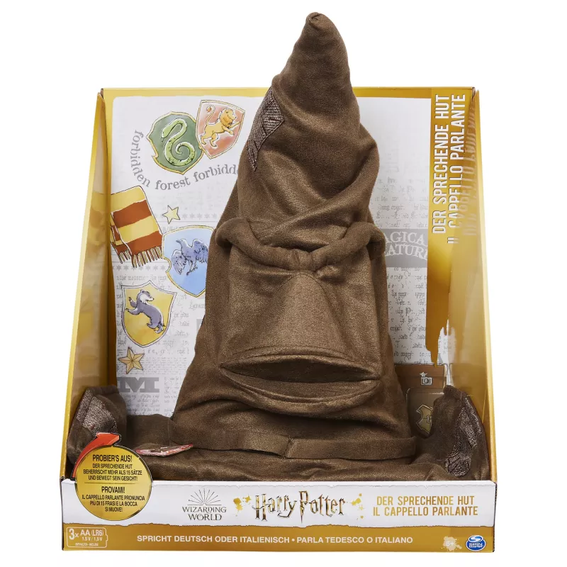 Wizarding World Harry Potter Kalbanti Rūšiavimo Skrybėlė su 15 Frazėmis Vaidmenų Žaidimams, Žaislas Vaikams nuo 5 Metų