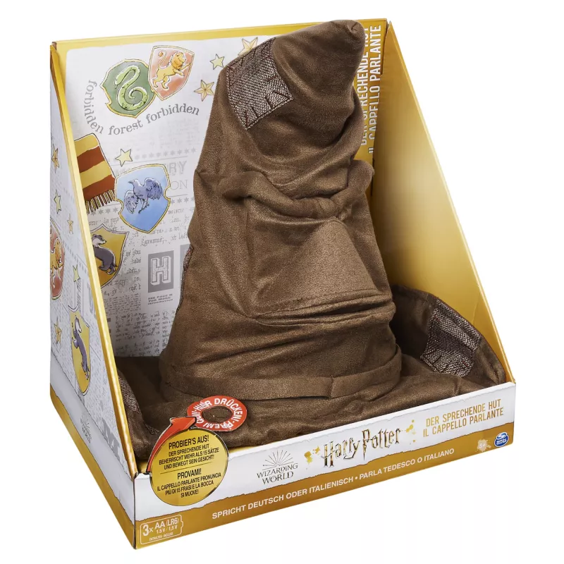 Wizarding World Harry Potter Kalbanti Rūšiavimo Skrybėlė su 15 Frazėmis Vaidmenų Žaidimams, Žaislas Vaikams nuo 5 Metų