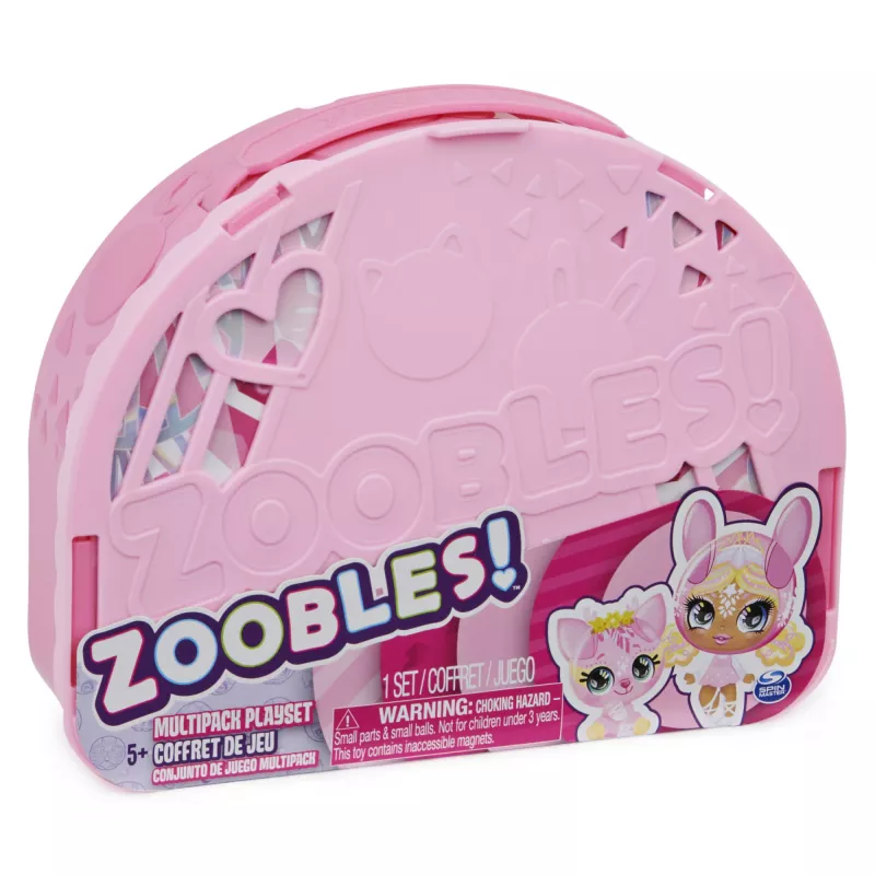 Zoobles šokių studijos multipack žaidimų rinkinys su laikymo dėžute ir 3 išskirtinėmis transformuojamomis figūrėlėmis, mergaičių žaislai nuo 5 metų