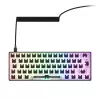 Mechaninė kompaktiška 60% klaviatūra Sharkoon SKILLER SGK50 S4 — Laidinė USB, QWERTY vokiškas išdėstymas, RGB foninis apšvietimas, 1,5 m laidas, juoda