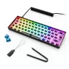 Mechaninė kompaktiška 60% klaviatūra Sharkoon SKILLER SGK50 S4 — Laidinė USB, QWERTY vokiškas išdėstymas, RGB foninis apšvietimas, 1,5 m laidas, juoda