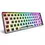 Mechaninė kompaktiška 60% klaviatūra Sharkoon SKILLER SGK50 S4 — Laidinė USB, QWERTY vokiškas išdėstymas, RGB foninis apšvietimas, 1,5 m laidas, juoda