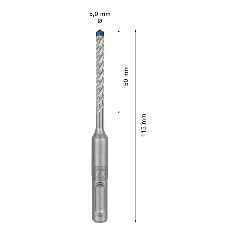 Gręžtuvas Bosch SDS plus-7X 5 mm 115 mm