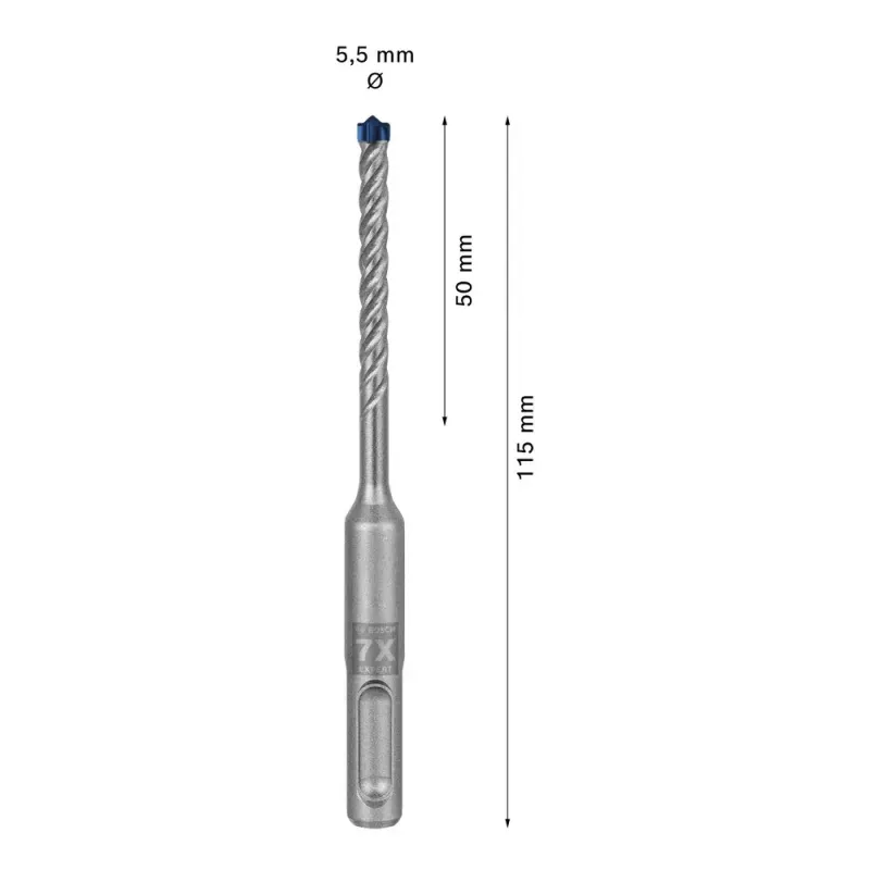 Gręžtuvas Bosch SDS plus-7X 5,5 mm 115 mm
