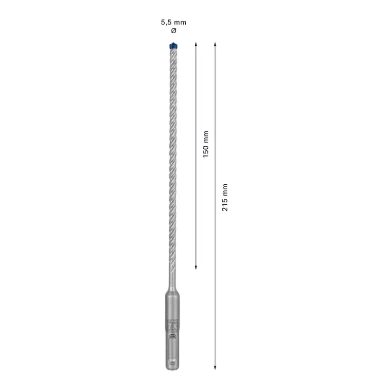 Gręžtuvas Bosch SDS plus-7X 5,5 mm 215 mm
