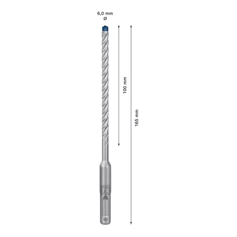 Gręžtuvas Bosch SDS plus-7X 6 mm 165 mm