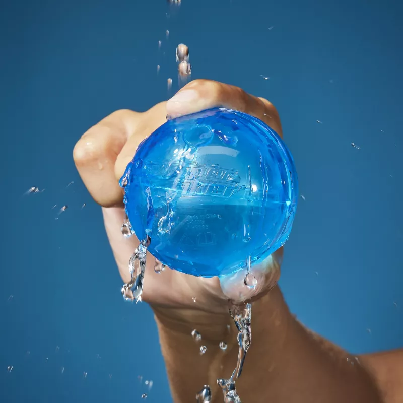 Vandens kamuoliukai HASBRO Nerf Super Soaker Hydro Balls – įmontuota talpa, 6 vnt., plastikas, mėlyna/geltona, nuo 6 m.