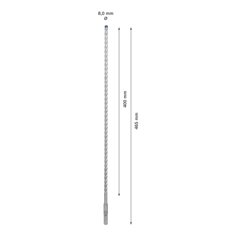 Gręžtuvas Bosch SDS plus-7X 8 mm 465 mm