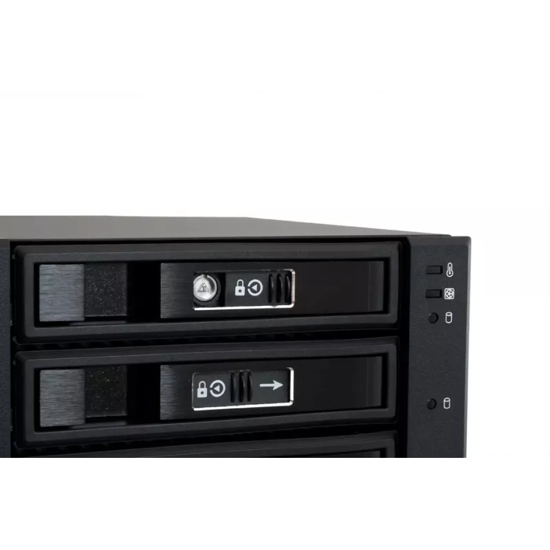 Chieftec CBP-3141SAS 4x 3.5 inch / 2.5 inch SATA/SAS kietųjų diskų korpusas su antivibraciniu dizainu, juodas