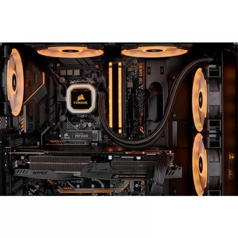 CORSAIR VENGEANCE RGB PRO 16GB (2x8GB) DDR4 3200MHz CL16 atminties rinkinys - Juoda (atidaryta pakuotė)