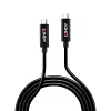 Lindy 5m Active USB 3.2 Gen 2 C/C laidas, 5 m, USB C, USB C, USB 3.2 Gen 2 (3.1 Gen 2), 10 Gbit/s, juoda